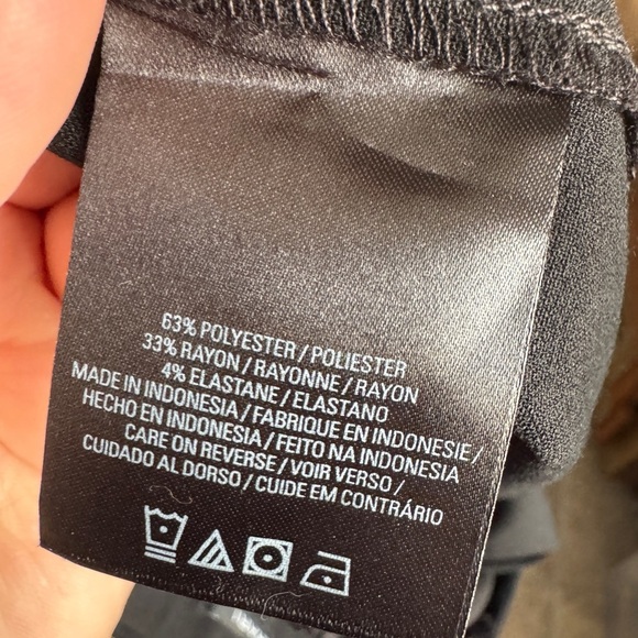 NWT TAHARI ALANIS BLACK Pant bottoms party slack comfortable conform summer thin - Picture 5 of 5